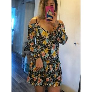 Off Shoulder Long Sleeve Dress